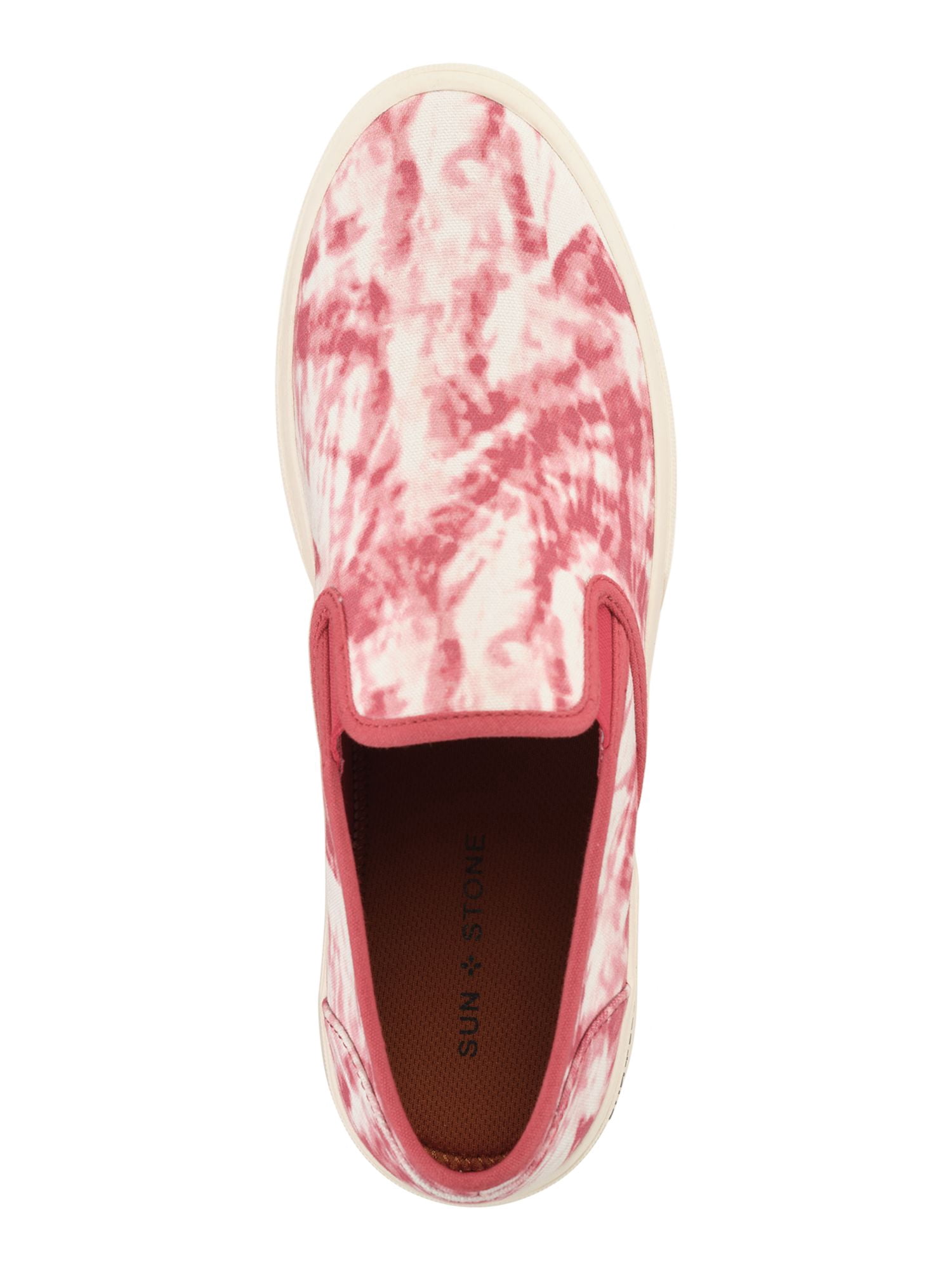 SUN STONE Mens Red Tie Dye Goring Cushioned Reins Round Toe 