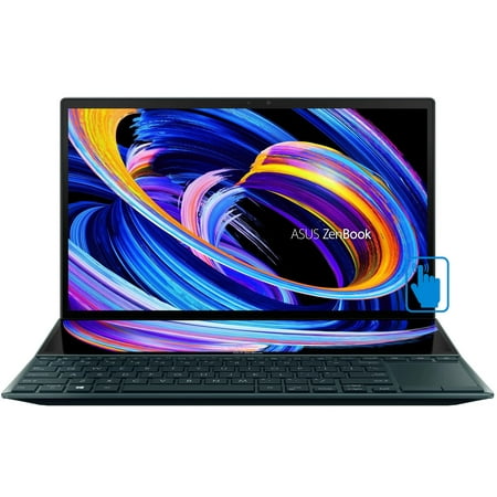 ASUS ZenBook Duo 14 Home & Business Laptop (Intel i7-1195G7 4-Core, 14.0" 60Hz Touch Full HD (1920x1080), NVIDIA MX450, 16GB RAM, 1TB SSD, Backlit KB, Wifi, HDMI, Webcam, Bluetooth, Win 11 Pro)