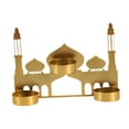 thumbnail image 3 of ORA de CANDADOR de CANDADOR ARABIANO REGALO de CUMPLEAÑOS de CUMPLEATY Decoración del hogar Castillo Golden Castle Stand Metal Candlestick para, 3 of 8