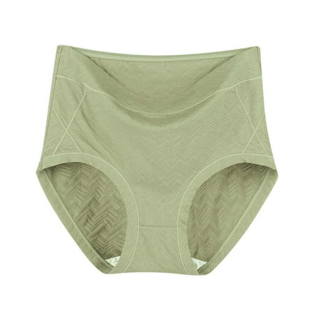 MuZeFu Underwear for Women Briefs Women s Solid Plus Size XL-6XL Casual High Waisted Cotton Underwear Ladies Soft Full Briefs Panties Soft Breathable Super Stretchy Ladies Briefs
