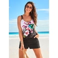 thumbnail image 3 of Swimsuits for All Women's Loop Strap Blouson Tankini Top, 3 of 4