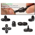 thumbnail image 3 of 1/4" Tubing Locked Connector Fittings Tee Elbow Coupling End Plug Automatic Drip Irrigation Connectors Garden Watering System, 3 of 5