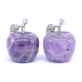 thumbnail image 4 of Adornos pequeños de manzana de 12 colores de jade de cristal, colores variados, regalo de Nochebuena para Navidad, 4 of 6