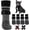 Gray, variant on Non Slip  Socks for Hardwood Floors,4Pack Anti-Slip  Grippy Socks to  Licking Paws,Dogs Booties Paw Protectors with Double-Sided Traction for Small Medium Large Senior Dogs,Gray XS