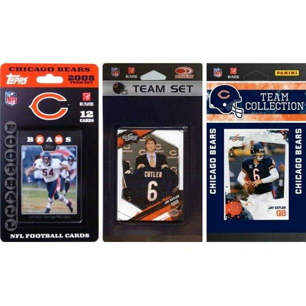 C & I Collectables C&I Collectables NFL Chicago Bears 3 Different Licensed Trading Card Team