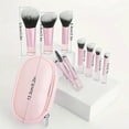 thumbnail image 3 of Drrntien Travel Cosmetic Beauty Tools 10pcs Makeup Brush Set for Elegant Application, 3 of 20