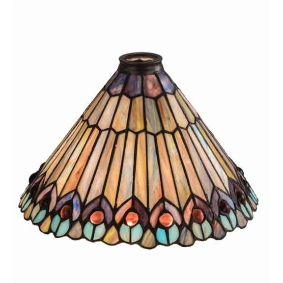 Meyda Tiffany 27095 Tiffany Jeweled 7" Tall Lamp Shade