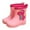 Pink, variant on Generic Toddler Kids Rain Boots for Boys Girls Classic Children Rainboots PVC Rubber Water Shoes Lightweight Waterproof Rain Boots Kid Baby Cartoon Shoes(3.5-4 Years,Blue)