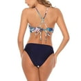 thumbnail image 3 of Charmo Womens Bikini Swimsuit Set Halter High Neck Cross Back Bathing Suit, 3 of 5
