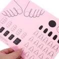 thumbnail image 5 of Milisten Nail Art Stamping Mat Silicone Workspace Stamping Plate Nail Polish Coloring Practice Pad Nail Sticker Guide Printing Transfer Table Cover Tools Manicure Mat (B Type) (Pink), 5 of 5