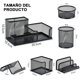 thumbnail image 3 of Organizador de Escritorio, Juego de 6 Organizadores de Malla, Porta Lapices, Soporte para Clips de Papel, Soporte para Tarjetas de Visita, Ideal para Oficina, Hogar (Negro), 3 of 4