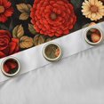 thumbnail image 4 of jejeloiu Country Flowers Curtains Pack of 2 (42x84 Each),Botanical Plants Theme Curtains Blackout,Red Green Bedroom Curtains For Girls,Ultra Soft Home Decor, 4 of 6