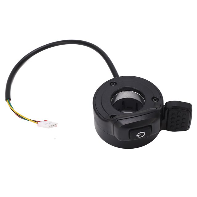 Acelerador de pulgar con interruptor de encendido y control de velocidad, banda elevada para scooter eléctrico izquierdo