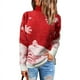 thumbnail image 4 of Suéter navideño de cuello alto y manga larga para mujer, 4 of 5