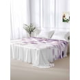 thumbnail image 6 of Purple Eucalyptus Flat Sheet Only Twin Size, Soft Breathable Bed Top Sheets for Mattress, Spring Botanical Plant Aesthetic Luxury Bedding Flat Sheets for Home Hotel Bedroom Bed Protection, 6 of 9
