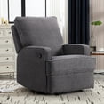 thumbnail image 3 of Bonzy Home Recliner Chair, Adjustable Backrest, Modern Design – Comfortable Manual Recliner for Living Room, Bedroom & Office, Gray, 3 of 7