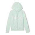 thumbnail image 4 of Sudadera con cremallera completa y logo PINK de Victoria's Secret verde XL, 4 of 5