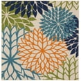 thumbnail image 2 of Nourison Aloha Floral Multicolor 5'3" x 5'3"square Area Rug, (5 Square), 2 of 9