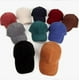 thumbnail image 5 of Gorra de béisbol de pana, clásica, ajustable, suave y lisa, color café, 1 unidad., 5 of 5