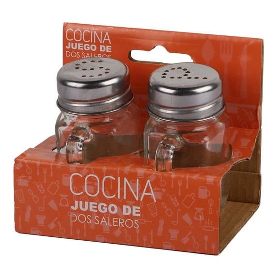 Saleros Prichos Tabandkit de Vidrio Tapa con Nombre y Asa