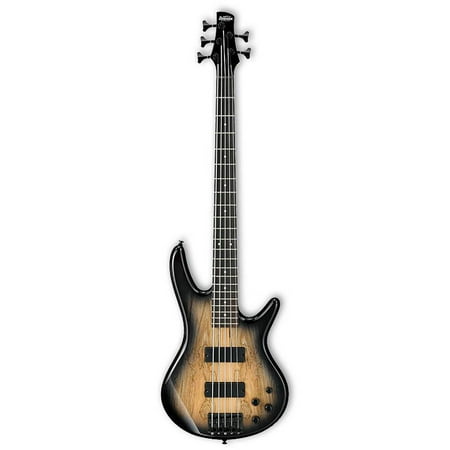 Ibanez GIO Series GSR205SM 5-String Electric Bass Guitar, Rosewood Fretboard, Natural Gray Burst
