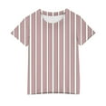 thumbnail image 4 of Ohufall Kids Boys Girls T-shirts 3-14 Years Old, Summer Fashion Stripe Printed Pullover Crew Neck Tees Cute Casual Short Sleeve Daily Shirts for Toddler Boys & Girls, 4 of 4