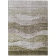 thumbnail image 2 of HomeRoots 605004 8 x 10 ft. Taupe & Beige Abstract Washable Indoor & Outdoor Rectangle Area Rug, 2 of 5
