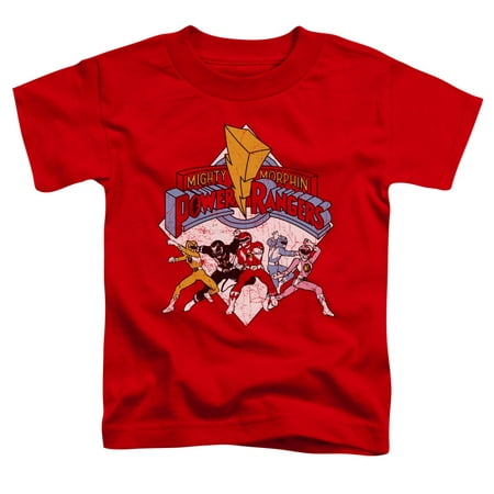 

Power Rangers - Retro Rangers - Toddler Short Sleeve Shirt - 2T