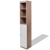 71" Tall Tower Cabinet with Louvered Compartment
