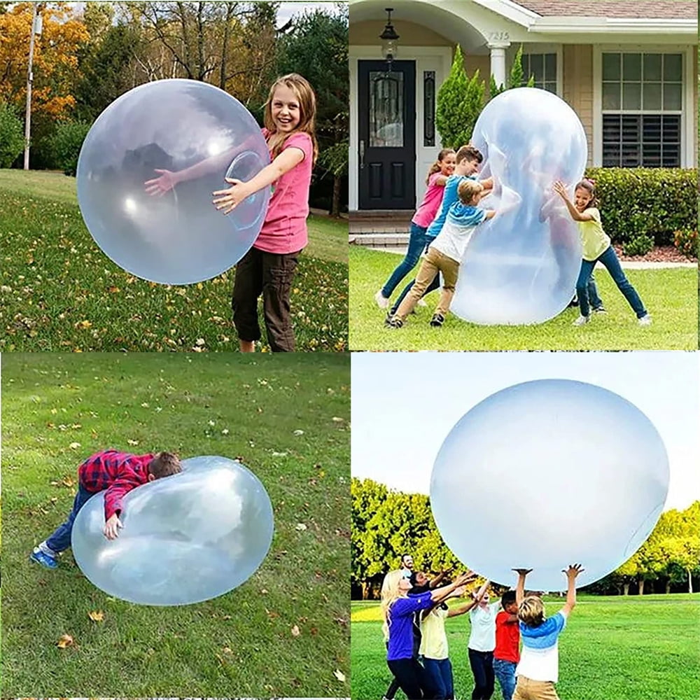 Soft Rubber Giant Water Balloons Inflatable Water Ball Soft Rubber Ball for Outdoor beach pool party water inflatable bubble ball（5 pcs） XXL-130cm