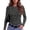 35# Dark Gray, variant on Scrub Undershirts Long Sleeve Women Crewneck Going Out Tops Striped Basic Tees Cute Leopard Print Layering Shirts Soft Cozy Ribbed Knit Shirt Y2k Activewear Clothes