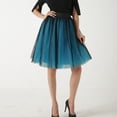 thumbnail image 4 of Falda de tul hasta la rodilla con tutú en capas para mujer: estilo vintage, fajín de satén desmontable, trabillas para cinturón, para fiestas/baile de graduación, 4 of 4