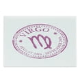 thumbnail image 1 of Virgo Cutting Board, Pink Colored Horoscope August 24th and September 24th Vintage Design Image, Decorative Tempered Glass Cutting and Serving Board, Large Size, Pink White, by Ambesonne, 1 of 1