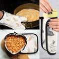 thumbnail image 5 of Yayeee Oven Mitts and Pot Holder Set of 2 Heat Resistant Kitchen Gloves Baking Hot Pad, Adorable Bunnies, 5 of 5