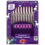Brach's Raspberry Holiday Candy Canes, 12 Count Box, 5.3 oz