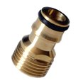 thumbnail image 4 of Conector de Grifo de Manguera de Latón Tubería de Agua de Jardín Roscada Accesorios de Adaptador Boquilla de Rociador 20 mm OD x 41 mm L Sharpla Conector de grifo de latón de manguera, 4 of 5
