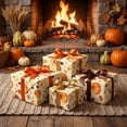 thumbnail image 5 of Fall Decorations Gifts Wrapping Paper,27.56x19.69 Inch Pumpkins Maple Leaf Themed Decor Packaging Material,Perfect for Fall Party Gifts Making & Home Craft, 5 of 7
