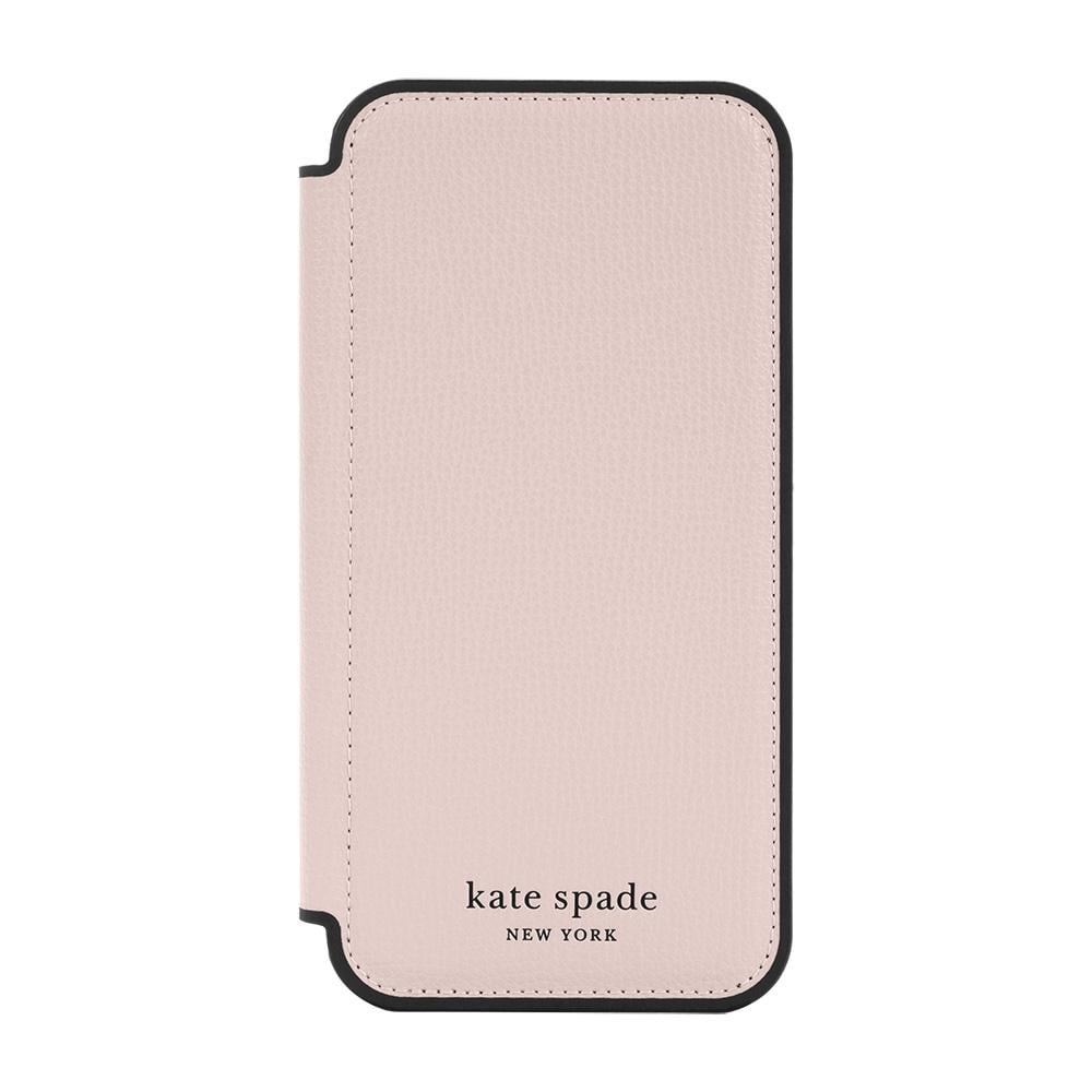 Kate Spade Vegan Leather Premium Folio Case Pale Vellum for iPhone 13