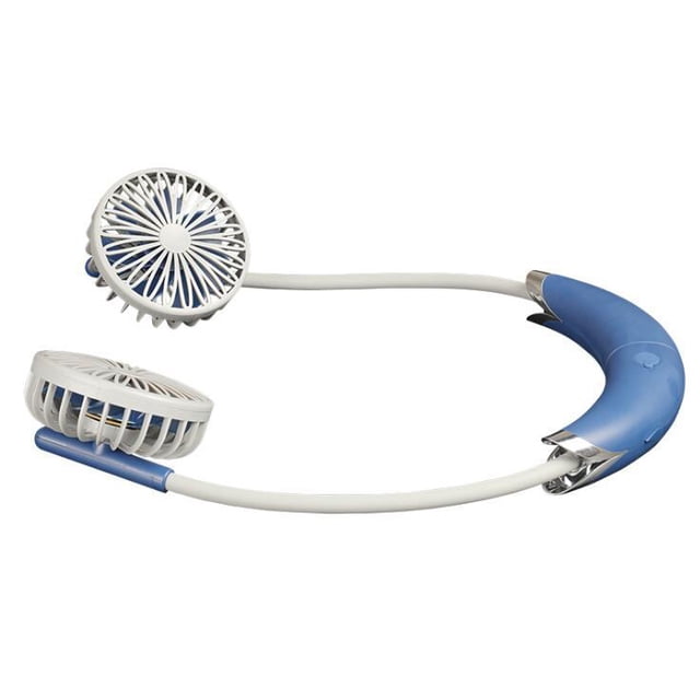 Ventilador de cuello colgante de silicona Worallymy ventilador de banda para el cuello de rotación 360 desmontable para oficina al aire libre Worallymy JD735804433