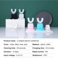 thumbnail image 2 of U Shape Electric Toothbrush 360 Degrees Intelligent Automatic Sonic U Type Tooth Brush USB Charging Tooth Teeth Whitening New, 2 of 12