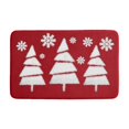 thumbnail image 1 of Qocolhg Outdoor Christmas Decorations Indoor, Christmas Rug Christmas Snowflake Rugs Christmas Tree Carpet Washable Non Slip Absorbent Easy Care Holiday Decor For LivingRoom Bath Door Festive Carpet, 1 of 7