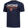thumbnail image 2 of Men's Fanatics  Navy Chicago Bears Blocked T-Shirt, 2 of 3