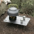 thumbnail image 3 of Mini Table Pliante en Aluminium pour Camping et Pique-Nique en Plein Air, Bureau Domestique (Argent), 3 of 9