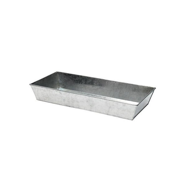 Small Steel Galvanized Antiqued Tray