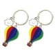 thumbnail image 5 of 2pcs llavero de balón de aire caliente llavero creativo llavero de llavero para mujeres hombres, 5 of 5