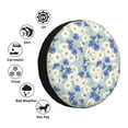 thumbnail image 4 of Naloa Daisies Flowers PVC Leather Spare Tire Wheel Cover for Car Truck SUV Camper Trailer Universal Fit many size16 inch, 4 of 6