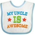 thumbnail image 3 of Inktastic My Uncle is Awesome Boys or Girls Baby Bib, 3 of 4