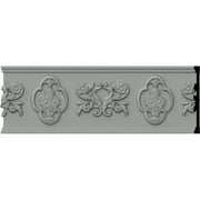 Ekena Millwork 7 7/8"H x 3/4"P x 94 1/2"L, (12" Repeat), Lisbon Chair Rail