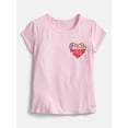 thumbnail image 3 of Hind Girls Graphic Tee with Short Sleeves, 2-Pack, Sizes 4-16, 3 of 5