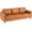 Brown, variant on Bingirl Brown Pu Leather Sofa Mid-Century 3-Seater with Armrests and Comfy Cushions for Living Room Bedroom Office